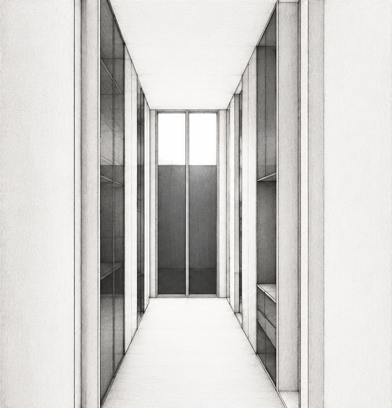 Avenue de Paris — Perspective — couloir central