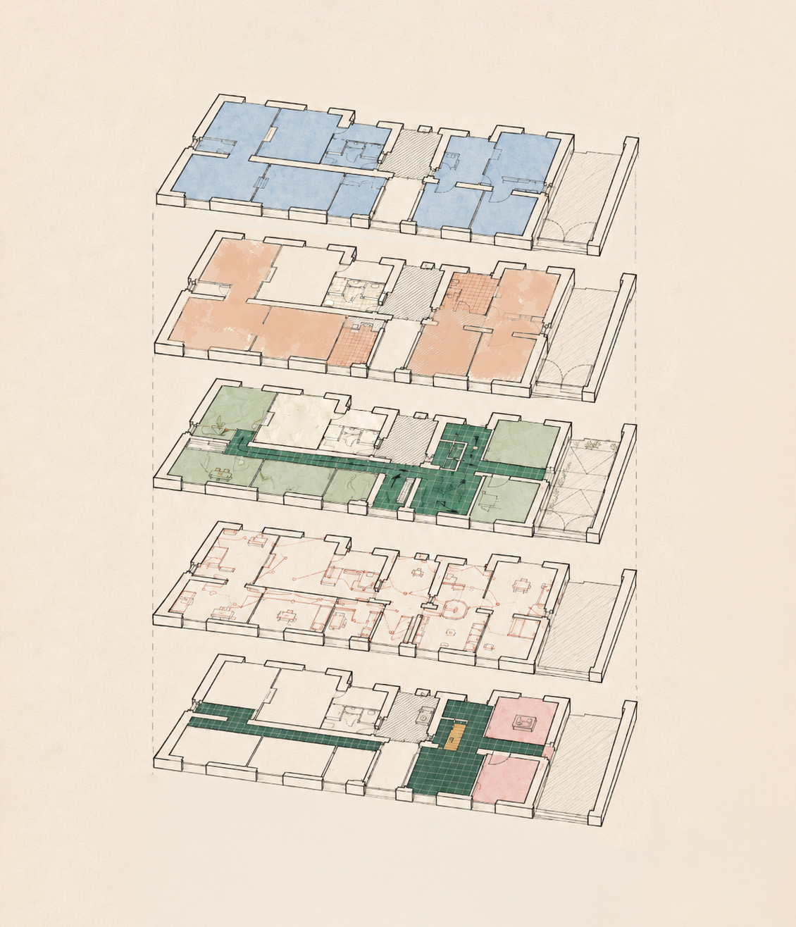 Pierre Sémard — Architecture intérieure à Noisy-le-Sec