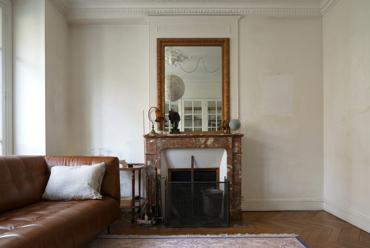 Mobilier bleu IKB — Paris — Avant