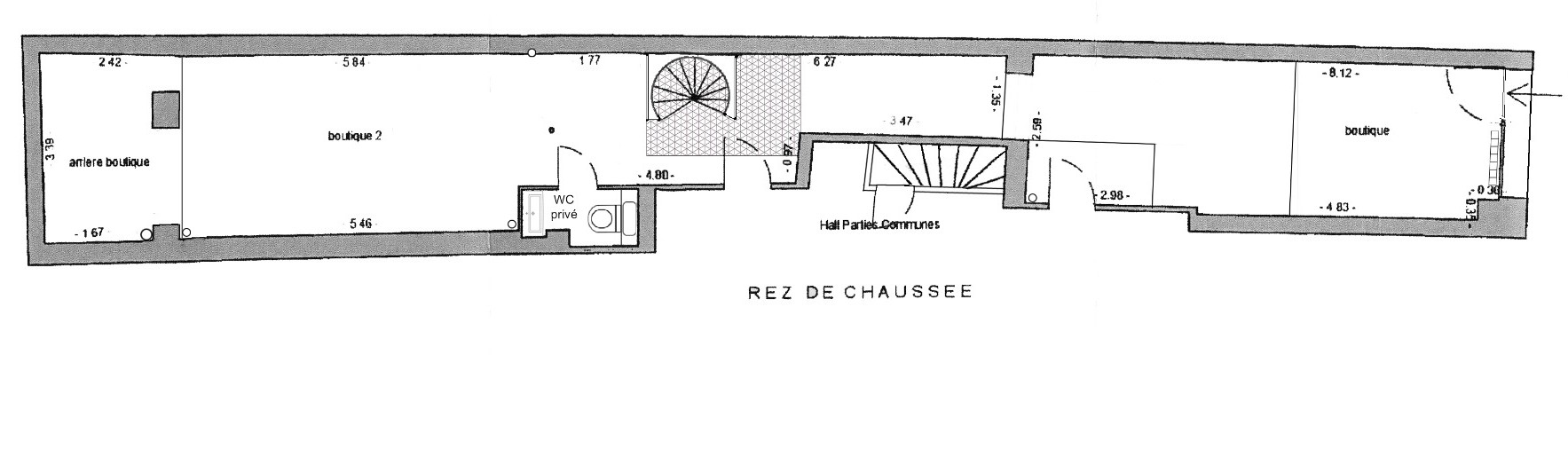 Quincampoix — Plan projet — rez-de-chaussée